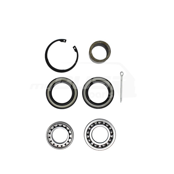 Rear wheel bearing set with sleeve 2WD Syncro 14 inch16 inch compatible for VW T3