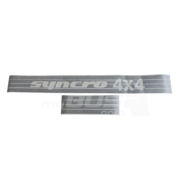 Sticker set Syncro 4X4 for both sides color black