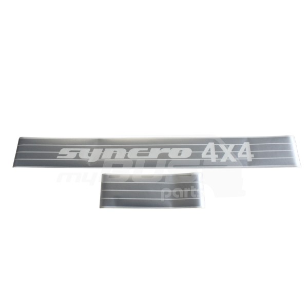 sticker set Syncro 4X4 for both sides color silver compartible for VW T3