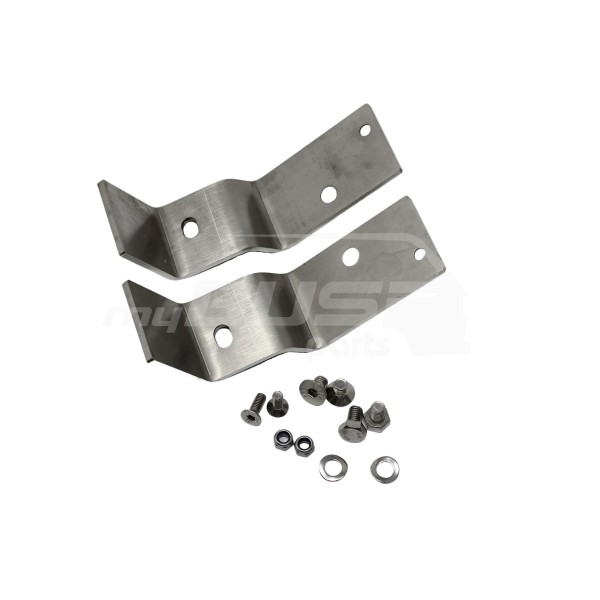 Set of brackets plastic bumper for retrofit hitch suitable for VW T3