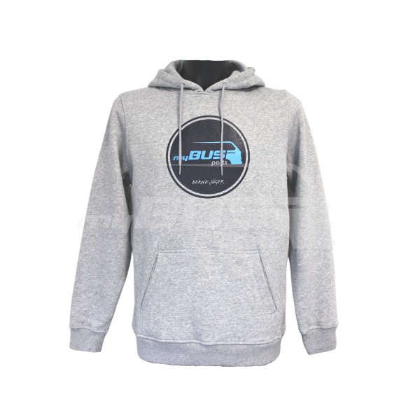 Men sweatshirt hoodie My Bus Parts gray