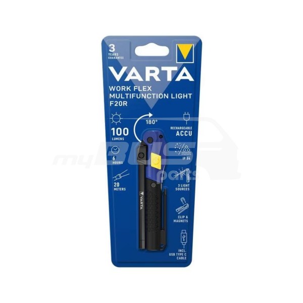 Multifunktionsleuchte Varta WorkFlex LED Arbeitsleuchte akkubetrieben 100 lm