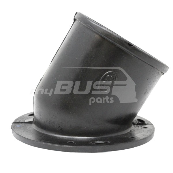 Rubber angle for fuel filter neck