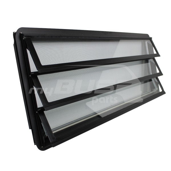 Lamellenfenster komplett mit Dichtungen Verstellknopf rechts passeend für VW T3 85-92