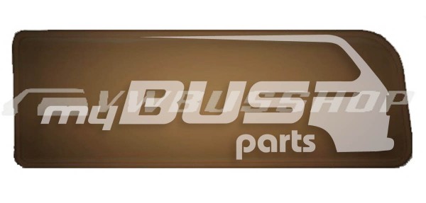 ISO Fensterscheibe T2 hinten links, 1108x390mm, Bronze passend für VW T2 Westfalia