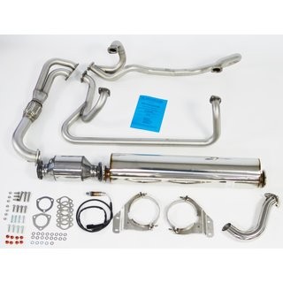 Stainless steel exhaust system suitable for VW T3 Syncro with Kat MV SS SR