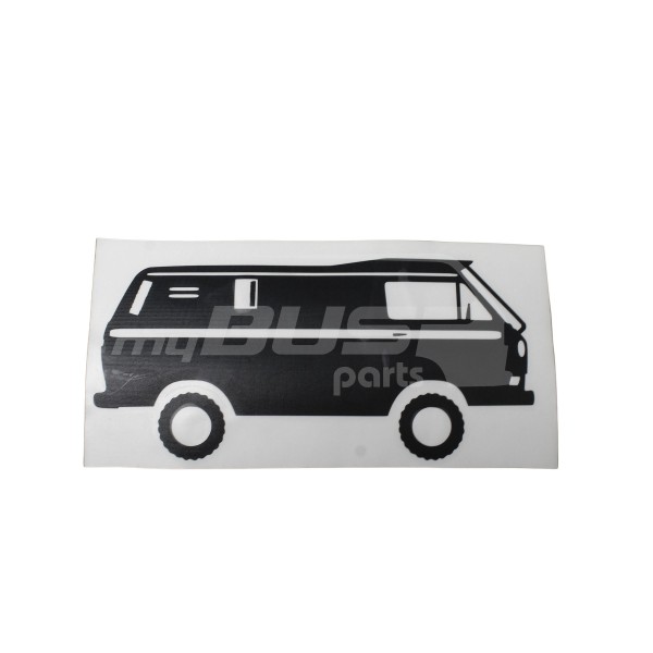 sticker Rebel black freestanding compartible for VW T3