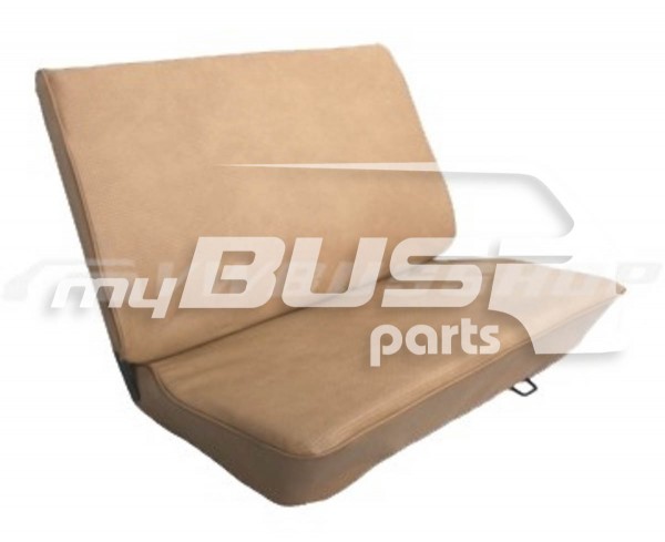 Doppelsitzbezug Kunstleder Saiga Beige passend für VW T3