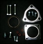 Seal kit suitable for VW T3 TD silencer from year of manufacture 89 flanged