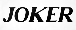 Folies lettering Joker in anthracite