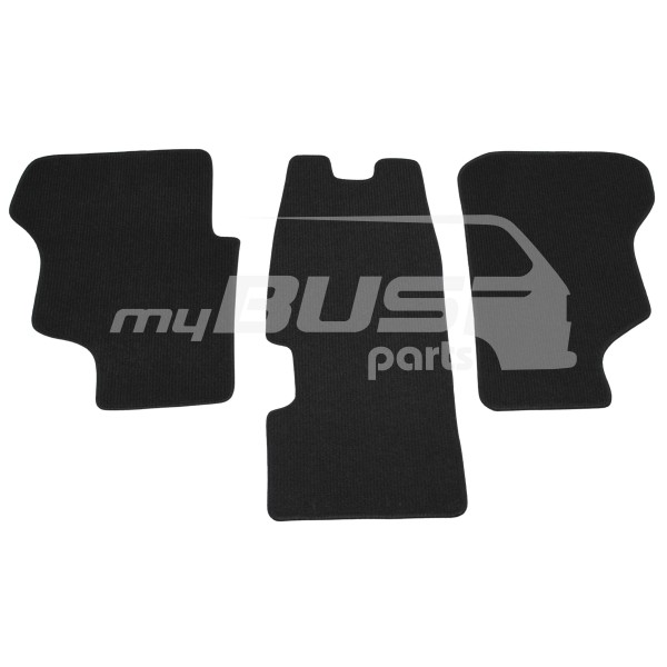 Floor mats set 3 parts anthracite compatible for VW T3