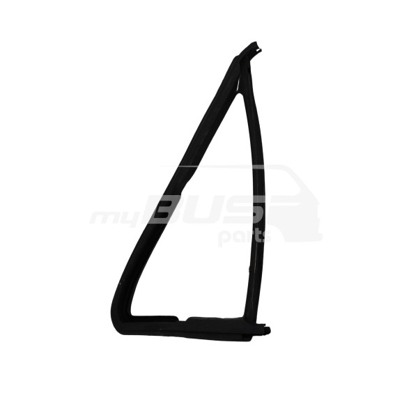 Openable seal for triangular window left with groove for decorative strip compatible for VW T3