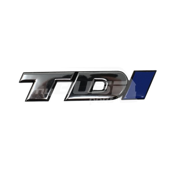 Schriftzug TDI (chrom/chrom/blau) passend für VW T4
