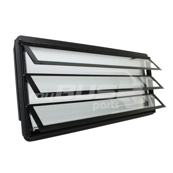 Lamellenfenster komplett mit Dichtungen Verstellknopf links passeend für VW T3 85-92