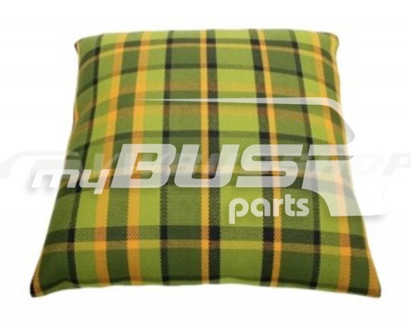 Kissen Karo ca. 38x38cm Grün-Gelb passend für VW T2 Westfalia