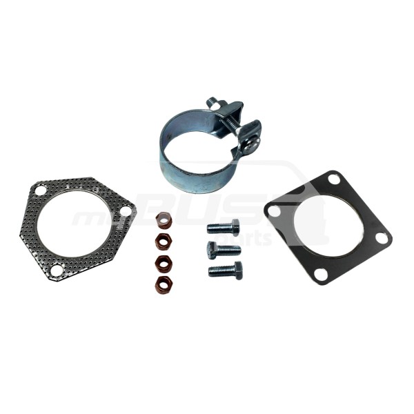Sealing set with clamp suitable for VW T3 TD silencers up to 89 plugged in