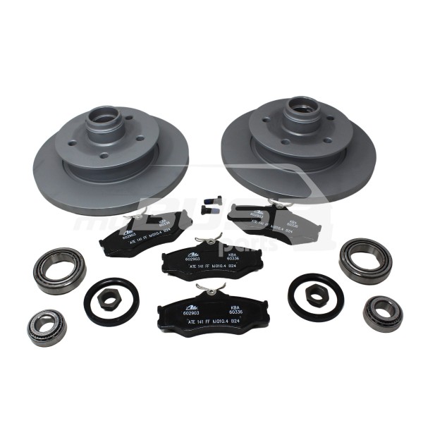 2WD ab 7/86 Satz Bremsscheiben Schwimmsattel mit Zubehör passend für VW T3