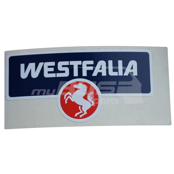 Aufkleber Westfalia Gepäckwanne T2 passend für VW T2 Westfalia
