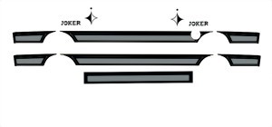 Dekor Foliensatz Joker Anthrazit Silber 11 teilig passend für VW T3 Westfalia