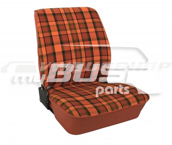 Sitzbezug T2, Orange-Rot, Beifahrer, für Stecksitz passend für VW T2 Westfalia