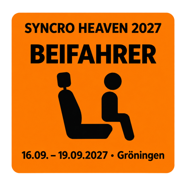 Syncro Heaven 2027 - Area 39 Gröningen - Beifahrer