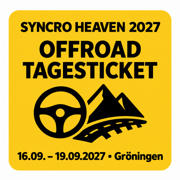 Syncro Heaven 2027 - Area 39 Gröningen - Offroad Tages Ticket