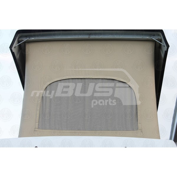 bellows for pitch roof for year of construction 1980 to 1985 in beige with 3 windows compartible for VW T3