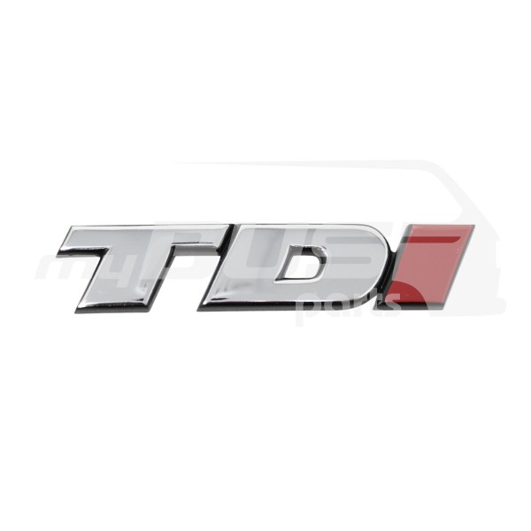 Schriftzug hinten TDI chrom chrom rot passend für VW T4