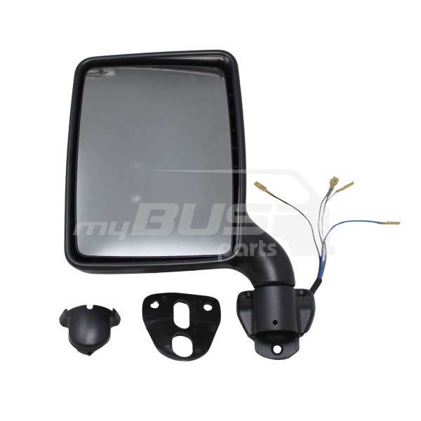 Aussenspiegel elektrisch schwarz links mit Glas konvex passend für VW T3