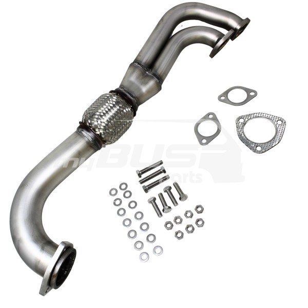 Exhaust pipe made of stainless steel suitable for VW T3 WBX MV / SS/DJ/DG