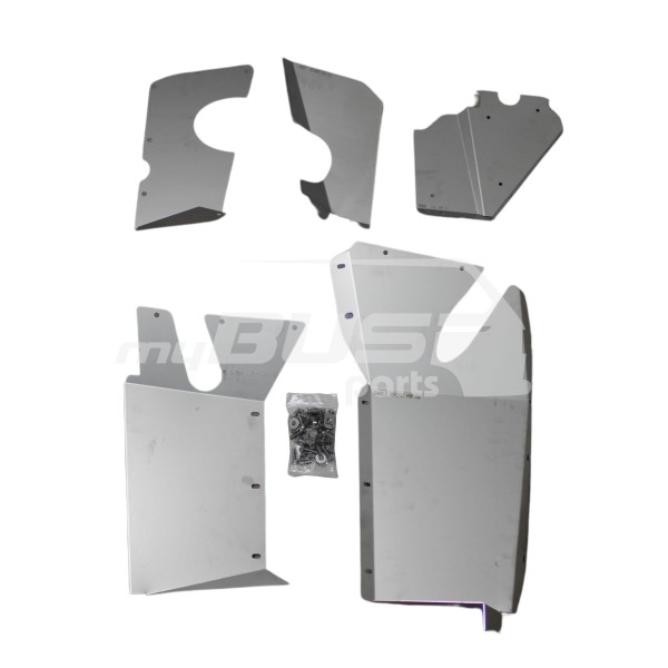 Stainless steel engine Syncro from year 89 turbo diesel 5 pieces compatible for VW T3